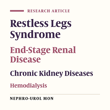 Restless Legs Syndrome: Associated Risk Factors in Hemodialysis Patients
