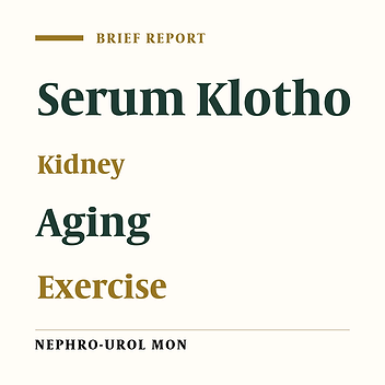 Serum Klotho Levels in Trained Athletes