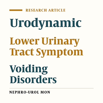 The Value of Urodynamic Study for Diagnosing the Causes of Lower Urinary Tract Symptoms in Male Patients: A Study From Iran