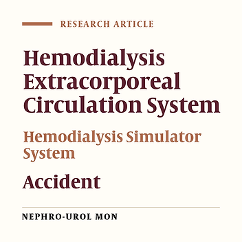 Development of an Accident Reproduction Simulator System Using a Hemodialysis Extracorporeal Circulation System