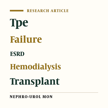 Comparison of Tpe Changing on ECG, in Pre and Post Dialysis and Post Transplantation