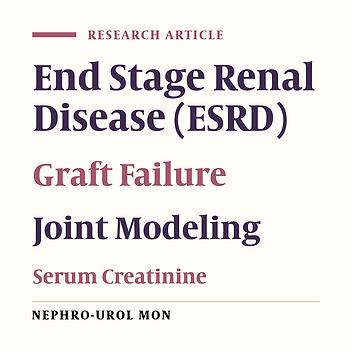 Longitudinal Assessment of Serum Creatinine Levels on Graft Survival After Renal Transplantation: Joint Modeling Approach