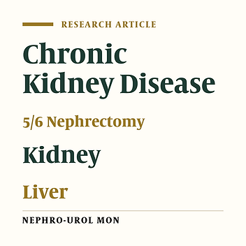 Evaluation of Renal-Hepatic Functional Indices and Blood Pressure Based on the Progress of Time in a Rat Model of Chronic Kidney Disease