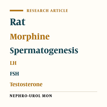 Short-Period Influence of Chronic Morphine Exposure on Serum Levels of Sexual Hormones and Spermatogenesis in Rats