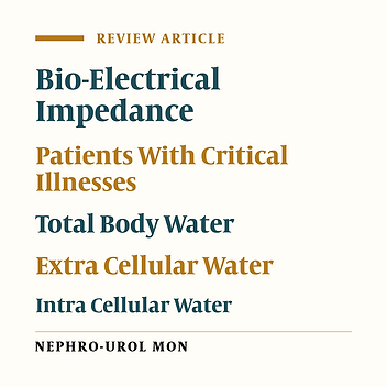 Bio-Electrical Impedance Analysis in Patients with Critical Illnesses