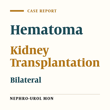 Bilateral Rectus Sheath Hematoma in Kidney Transplant Patient: Case Study and Literature Review