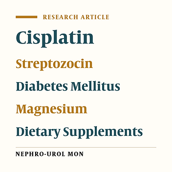Effect of Oral Administration of Magnesium on Cisplatin-Induced Nephrotoxicity in Normal and Streptozocin-Induced Diabetic Rats