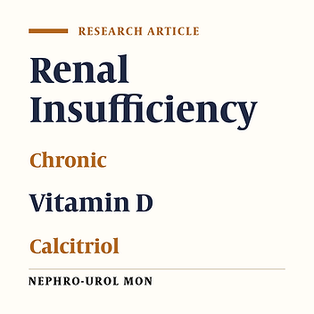 The Effect of Calcium With or Without Calcitriol Supplementation on Renal Function in Patients With Hypovitaminosis D and Chronic Kidney Disease
