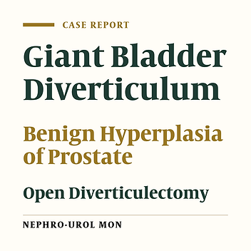 Giant Urinary Bladder Diverticula presenting as Epigastric Mass and Dyspepsia