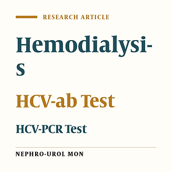 The Prevalence of HCV Infection in Hemodialysis Population and Compared ELISA and PCR Methods for Detecting of HCV Infection