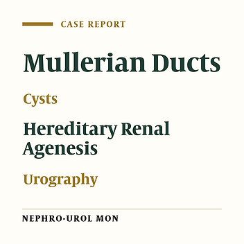 A Large Mullerian Duct Cyst Presenting as an Abdominal Mass With Ipsilateral Renal Agenesis: An Unusual Presentation