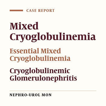 HCV-Negative Mixed Cryoglobulinemic Glomerulonephritis and Solid Malignancy: A Case Report and Review of the Literature