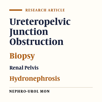 Evaluation of Renal Histopathological Changes, as a Predictor of Recoverability of Renal Function Following Pyeloplasty for Ureteropelvic Junction Obstruction