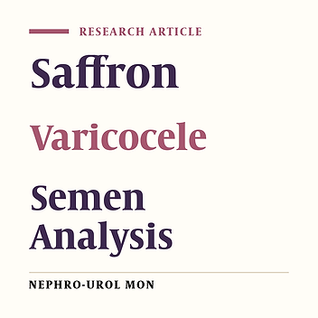 The Effect of Saffron on Semen Analysis in Infertile Men with Clinical Varicocele After Varicocelectomy