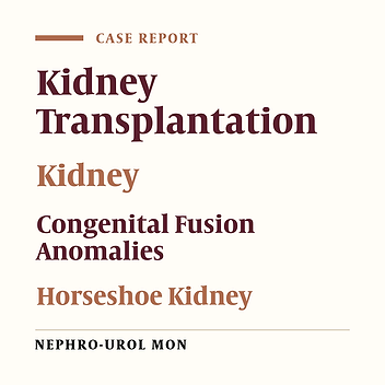 Horseshoe Kidney Transplantation: An Underpowered Source for Kidney Allografts, Review and Case Report