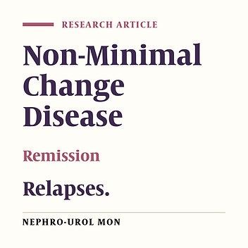 Reversed Clinical and Morphologic Characteristicsof Idiopathic Childhood Nephrotic Syndrome