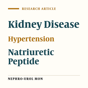 Plasma NT-pro BNP Concentrations in Patients with Hypertensive Chronic Kidney Disease