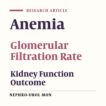 Anemia and Kidney Dysfunction in Type 2 Diabetic Patients