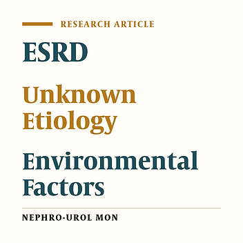 Environmental Factors Incriminated in the Development of End Stage Renal Disease in El-Minia Governorate, Upper Egypt