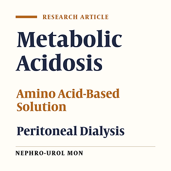 Is Metabolic Acidosis a Considerable Problem in Peritoneal Dialysis Patients when Amino Acid-Based Peritoneal Dialysis Solution is Used?