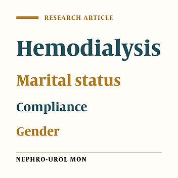 The Impact of Gender and Marital Status on Therapeutic Outcomes of Maintenance Hemodialysis Patients