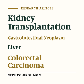 Gastrointestinal and Liver Malignancies after Renal Transplantation: A Multicenter Study