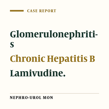 Treatment of Hepatitis B Virus-Associated Acute Glomerulonephritis with Lamivudine: Case Report