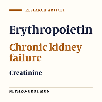 The Impact of Human Recombinant Erythropoietin on Renal Function in Patients with Chronic Kidney Disease