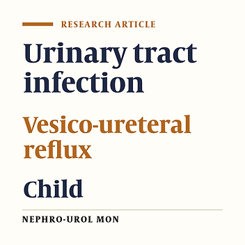 Spontaneous resolution of vesicoureteral reflux (VUR) in Iranian children: A single center experience in 533 cases