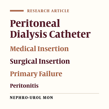 Evaluation of Medical Insertion of Peritoneal Dialysis Catheters