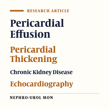 Pericardial Thickening is a Major Cardiac Complication in Patients with Chronic Kidney Disease at First Presentation