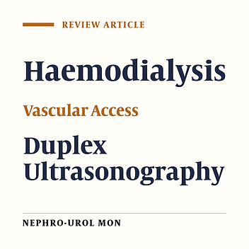 Duplex Ultrasonography and Haemodialysis Vascular Access: A Practical Review