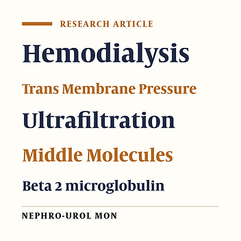 Survey on the Effect of Transmembrane Pressure on Middle Molecules' Excretion in Bicarbonate Base Hemodialysis