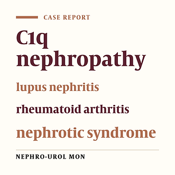 C1q Nephropathy in Association with Deforming Arthritis