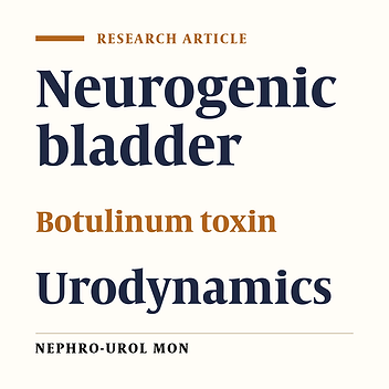 Botulinum toxin-A injections in children with neurogenic bladder