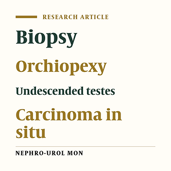 Adult orchidopexy: A survey on necessity of intraoperative testicular biopsy