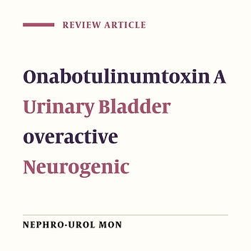 Onabotulinum Toxin A (Botox®) in the Treatment of Neurogenic Bladder Overactivity