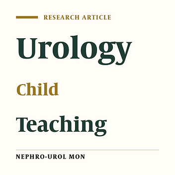 “A Tree Must Be Bent While It Is Young”: Teaching Urological Surgical Techniques to Schoolchildren