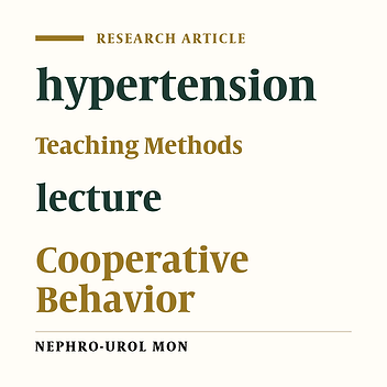 Comparison of Two Methods of Teaching hypertension in Under Graduate Medical Students: “Planned lecture” Versus “Cooperative learning”