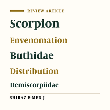 Spatial Distribution of Medically Important Scorpions in Iran: A Review Article