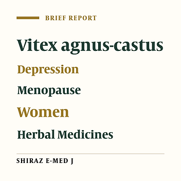 Effect of Vitex agnus-castus on Depression of Postmenopausal Women: A Randomized Clinical Trial