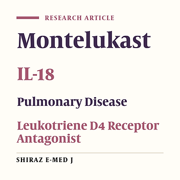 A Double-blind Randomized Controlled Trial on the Effects of Montelukast on the Serum Level of Inflammatory Factors in Patients with Chronic Obstructive Pulmonary Disease