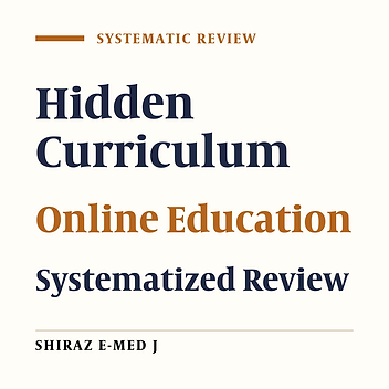 The Hidden Curriculum in Online Education Based on Systematized Review