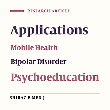 The Investigation of the Effectiveness of Mobile-based Psychoeducation in Patients with Bipolar Disorder: A Randomized Controlled Trial (RCT)