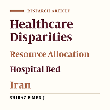 Equity in the Distribution of Health Resources: A Case Study in Southeast Iran