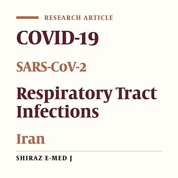 Coronavirus Disease 2019 in Children with Acute Respiratory Infection: A Study From Southeastern Iran