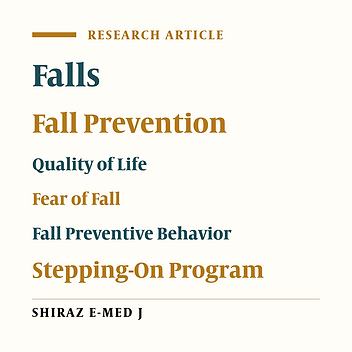 The Effectiveness of the Stepping-On Fall Prevention Program on the Quality of Life, Fear of Fall, and Fall-Preventive Behaviors Among Community-Dwelling Older Adults: A Randomized Clinical Trial
