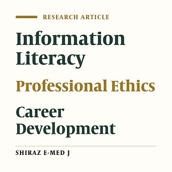 Relationship of Information Literacy and Professional Ethics with Career Development