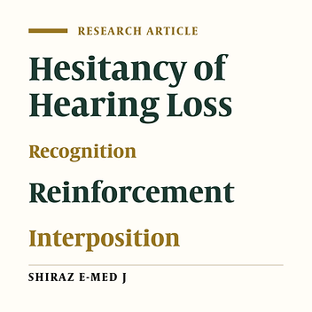 The Age of Hesitancy, Recognition, Reinforcement, and Interposition in Cochlear Implant Children in Ahvaz, Iran: A 5-year Study