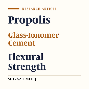 Effect of Propolis Aqueous Extract on Antimicrobial Activity and Flexural Strength of Conventional and Highly Viscose Glass Ionomer
